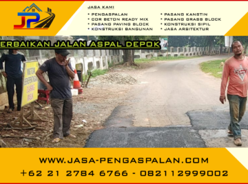 Perbaikan Jalan Aspal Depok